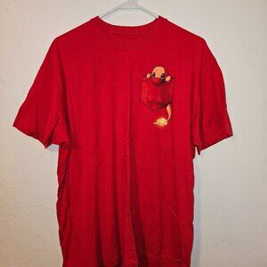Pokemon Charmander Pocket Monster Red XL T-Shirt